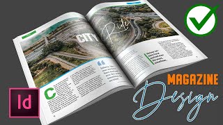 ✅ How to Create a Magazine Layout Design in InDesign CC Tutorial [upl. by Yvonne]