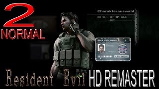 Resident Evil HD Remaster  CHRIS Walkthrough NORMAL Part 2 [upl. by Conal]