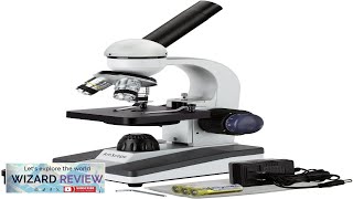 AmScope M150 Series Portable LED Monocular Student Compound Microscope 40X1000X Review [upl. by Danialah]