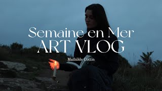 ART VLOG ￼ Semaine en mer en Bretagne  Croquis [upl. by Georgi]