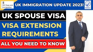 UK Spouse Visa Extension Requirements  UK Immigration UPDATE 2023  All you need to know  FAQs [upl. by Joya710]