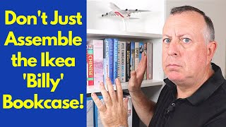 Ikea Billy Bookcase  how to assemble and strengthen to make it last [upl. by Latreece422]