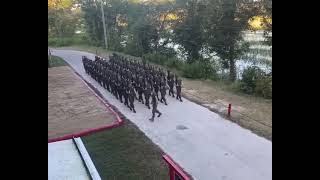 Hear the quotThunderous Heelsquot of USMC MARINES in this Incredible Drill [upl. by Hamian]