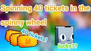 Spinning 40 tickets [upl. by Eladnek301]