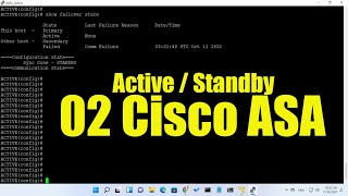 How to set up ACTIVE  STANDBY between 02 Cisco ASA devices [upl. by Balbinder6]