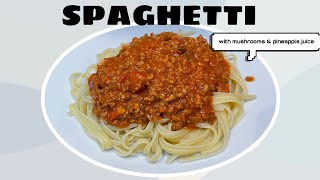 Spaghetti w mushrooms amp pineapple juice [upl. by Cia430]