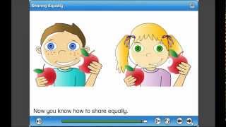 enVisionMATHS Visual Learning Animation VLA  Sharing Equally Foundation Topic 10 Lesson 4 [upl. by Leirbaj]