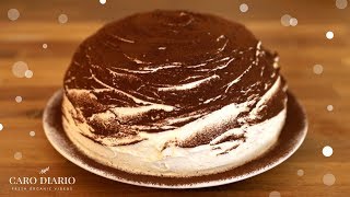 ZUCCOTTO DI PANDORO AL TIRAMISÙ BUONISSIMO  RICETTA FACILE E VELOCE SENZA UOVA [upl. by Kalina69]