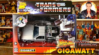 Transformers X Back to the Future Crossover GIGAWATT DeLorean 2020 [upl. by Nevarc]