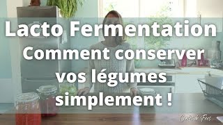 🍅 LACTO FERMENTATION  Comment CONSERVER vos LÉGUMES simplement  Alimentation saine – Bio 🥦 [upl. by Goodkin]