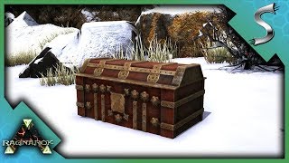 HUNTING FOR SECRET TREASURE CHESTS BEST WAY TO GET OP LOOT  Ark RAGNAROK DLC Gameplay E24 [upl. by Birecree]