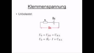 Klemmenspannung [upl. by Philemon]