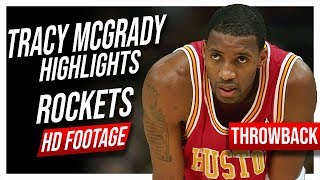 THROWBACK Tracy McGrady Houston Rockets Highlights ᴴᴰ [upl. by Akemahc]