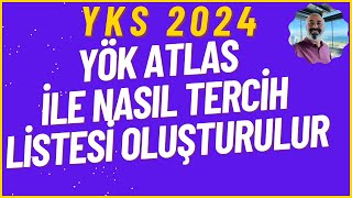 YÖK ATLAS İLE NASIL TERCİH LİSTESİ OLUŞTURULUR yks2024 [upl. by Lauber20]