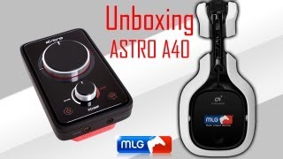 Unboxing  ASTRO A40 71 MLG Gaming Headset 2012 PC Xbox 360 PS3 DeutschGerman 1080p [upl. by Nnailuj]