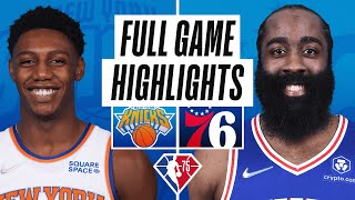 KNICKS at 76ERS  FULL GAME HIGHLIGHTS  February 28 2022 [upl. by Oberheim]