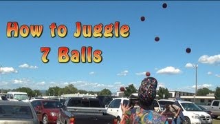 7 Ball Juggling Tutorial [upl. by Melisse]