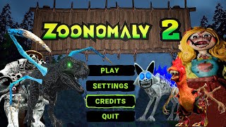 Zoonomaly 2 Official Day Mode Game  Bloom oBang Kill Cat Titan Chickens Tyrannosaurus Fusions [upl. by Ecyrb]