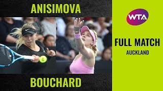 Amanda Anisimova vs Eugenie Bouchard  Full Match  2020 Auckland Quarterfinal [upl. by Dnob15]