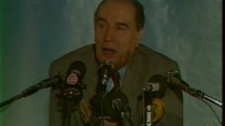 Présidentielle 81  François Mitterrand à Ajaccio [upl. by Grindle]