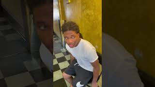 You sittin in his chair barber baltimore barbershop funny rollerskate barberonskates skit [upl. by Holle]