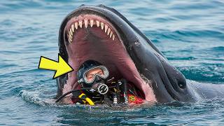 Whale Suddenly Swallowed A Diver – 5 Minutes Later Everyone Turned Pale Discovering Why [upl. by Aikenahs]