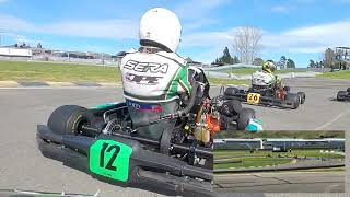 2021 Kartsport Marlborough Briggs LO206 club champs heat 1 [upl. by Emilee]