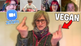 Trolling ANGRY VEGAN On Zoom [upl. by Dragoon484]