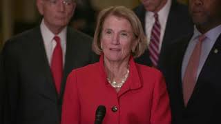 Senator Capito Speaks at Leadership Press Conference after Being Elected Senate GOP Policy Chair [upl. by Einhoj]