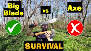 Machete vs Axe 18 Reasons Why a Big Blade Wins in Survival [upl. by Matti]