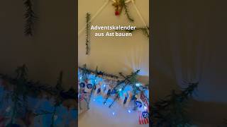 Adventskalender basteln  Kinder  DIY  Birkenast  24 Kleinigkeiten  GrubenfuchsApp [upl. by Gnay]