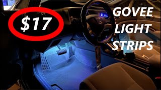 Govee Car Light Strips Installation How to Install Govee Car Interior Light Strips [upl. by Ardnuek]