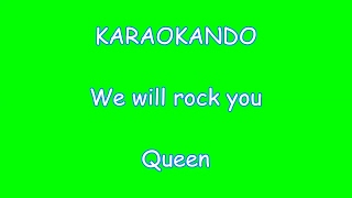 Karaoke Internazionale  We Will Rock You  Queen  Lyrics [upl. by Irreg]