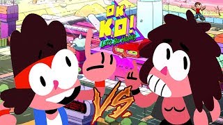 OK KO Lets Play Heroes  KO Fight TKO To Rescue His Mom Mr Gar Rad Enid From Boxmore Gameplay [upl. by Efrem]