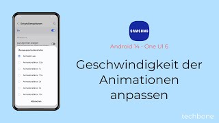 Geschwindigkeit der Animationen anpassen  Samsung Android 14  One UI 6 [upl. by Ida450]