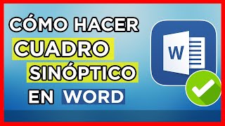 Como Hacer un Cuadro Sinóptico en Word ✅ [upl. by Normi]