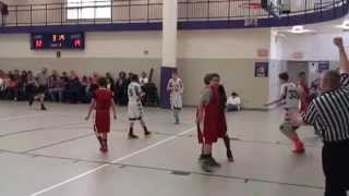 Two 7th Grade Basketball Players Fight it out on the basketball court [upl. by Emalia6]