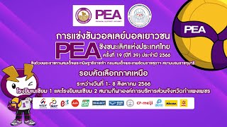 รรสันติสุข  รรนวมินทราชูทิศ มัชฌิมชายรองชนะเลิศวอลเลย์บอล PEA 2566 ภาคเหนือ [upl. by Adnamahs217]