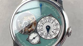 FP Journe Tourbillon Souverain Jade Dial FP Journe Watch Review [upl. by Uamak]