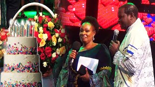 Pr Kayanja Surprises wife on her 51 birthday at miracle center Rubaga [upl. by Brenk917]