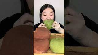 Fast Eating Show Green tea chocolate mochi mukbang Challenge [upl. by Erik]