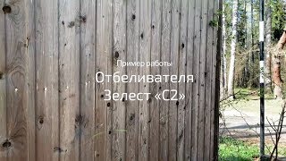 Отбеливание древесины — пример работы отбеливателя для древесины ЗЕЛЕСТ ОТБЕЛИВАТЕЛЬ С2 [upl. by Eimoan]