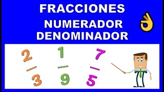 NUMERADOR Y DENOMINADOR DE UNA FRACCION [upl. by Ingamar]