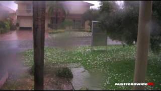 PERTH SUPER HAIL STORM 22032010  HQ [upl. by Llenra989]