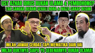 TERKEJUT SAYA❗TERNYATA UST AZHAR BUKAN ULAMA amp PEMBOHONG❓TAK SANGAT DR WAHABI INI CAKAP SEPERTI INI❓ [upl. by Eslud880]