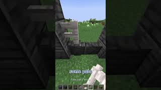 How to build a Polished deepslate and PALE OAK wall in minecraft latest snapshot 122 shorts [upl. by Eelasor]