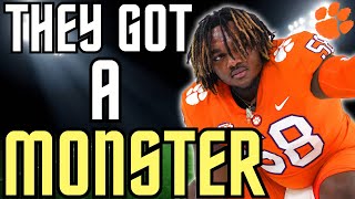 Elyjah Thurman Is A MONSTER  4⭐️ Clemson Tigers Offensive Line Recruit  Highlights [upl. by Amoritta863]