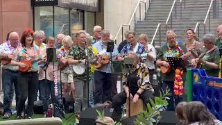 Belfast Ukulele Festival performing A Little Respect by Erasure at Victoria Square [upl. by Portuna]