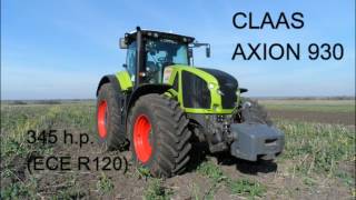 CLAAS AXION 930 compare test UA 2016 En [upl. by Mccahill]