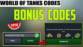 OCTOBER CODES ⚠️World Of Tanks Blitz Bonus Codes  WOT Blitz Codes  wot Codes 2024 [upl. by Carrie208]